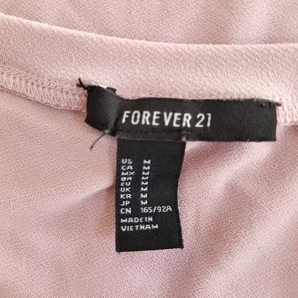 Forever 21 Pink Shortsleeve Short Sundress / slip dress,  Medium - Picture 4 of 5